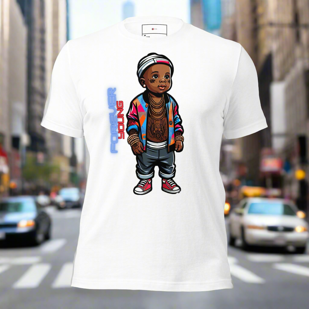 Forever Young by Amagiri Young Unisex t-shirt