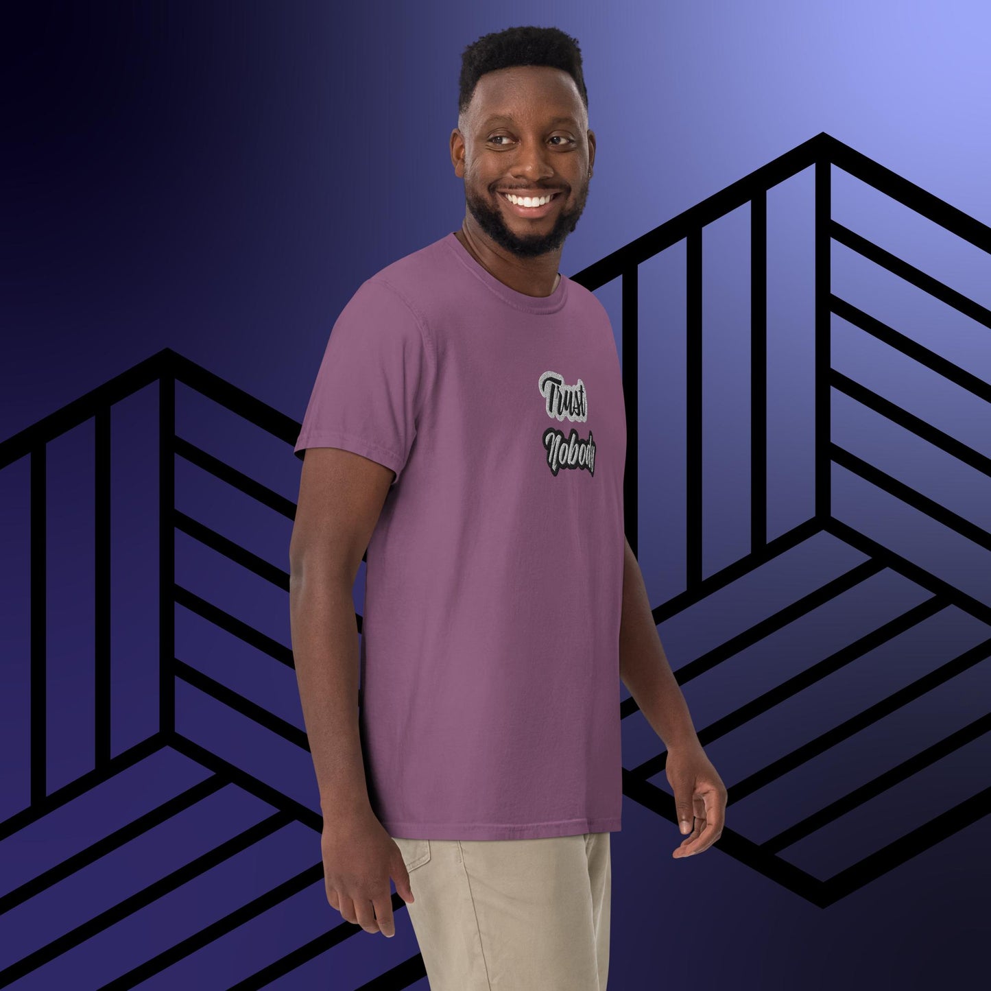 Trust Nobody dyed heavyweight t-shirt by Amagiri Young