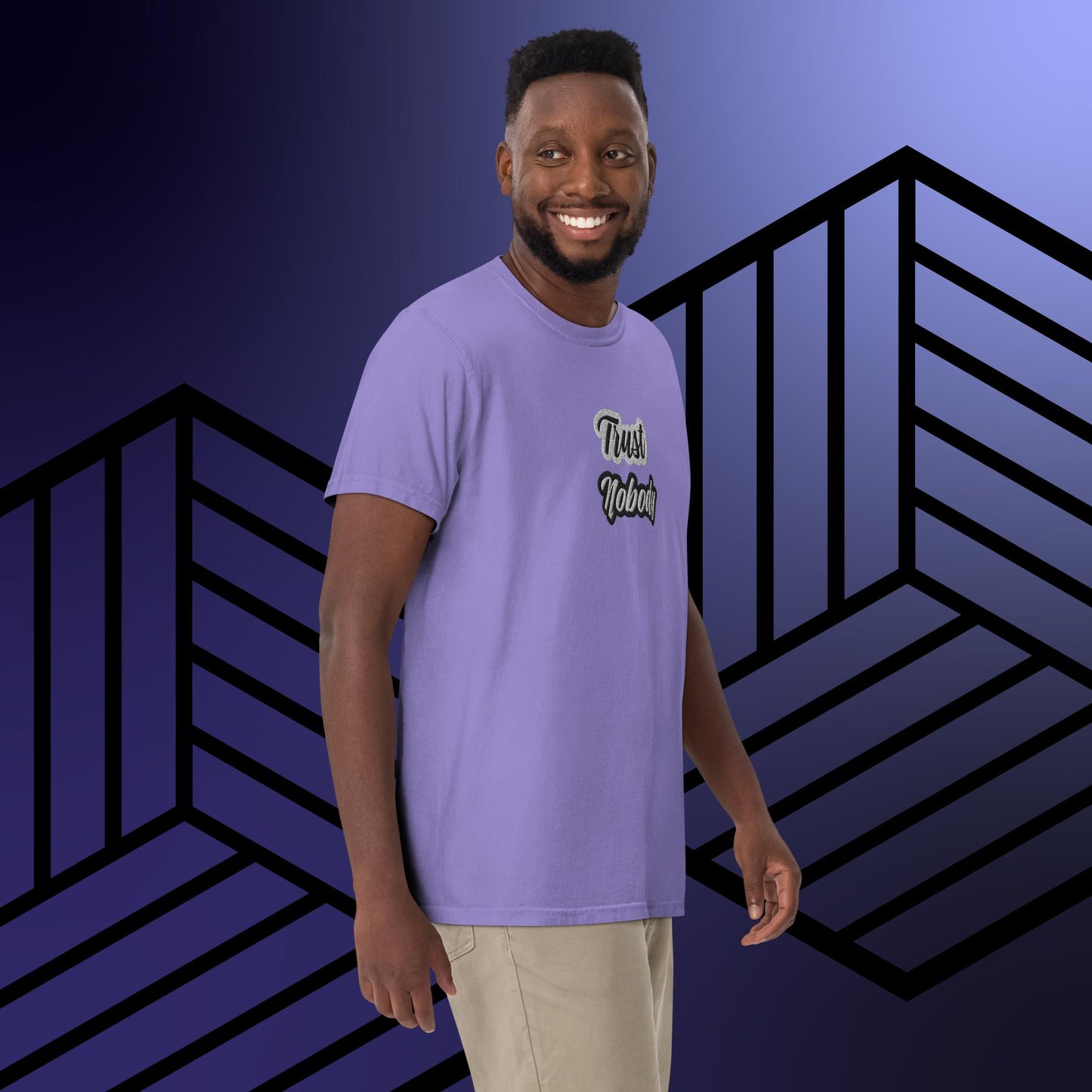 Trust Nobody dyed heavyweight t-shirt by Amagiri Young