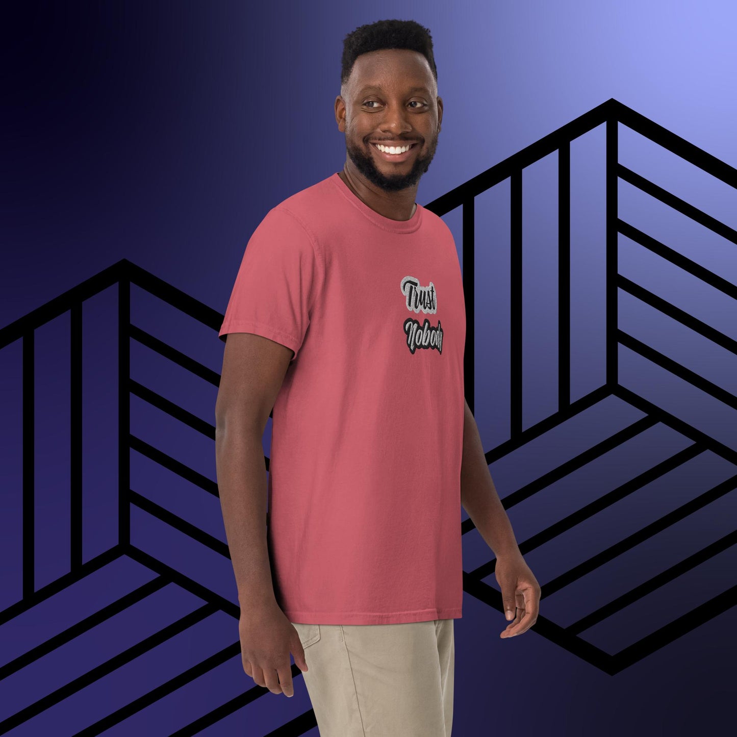 Trust Nobody dyed heavyweight t-shirt by Amagiri Young