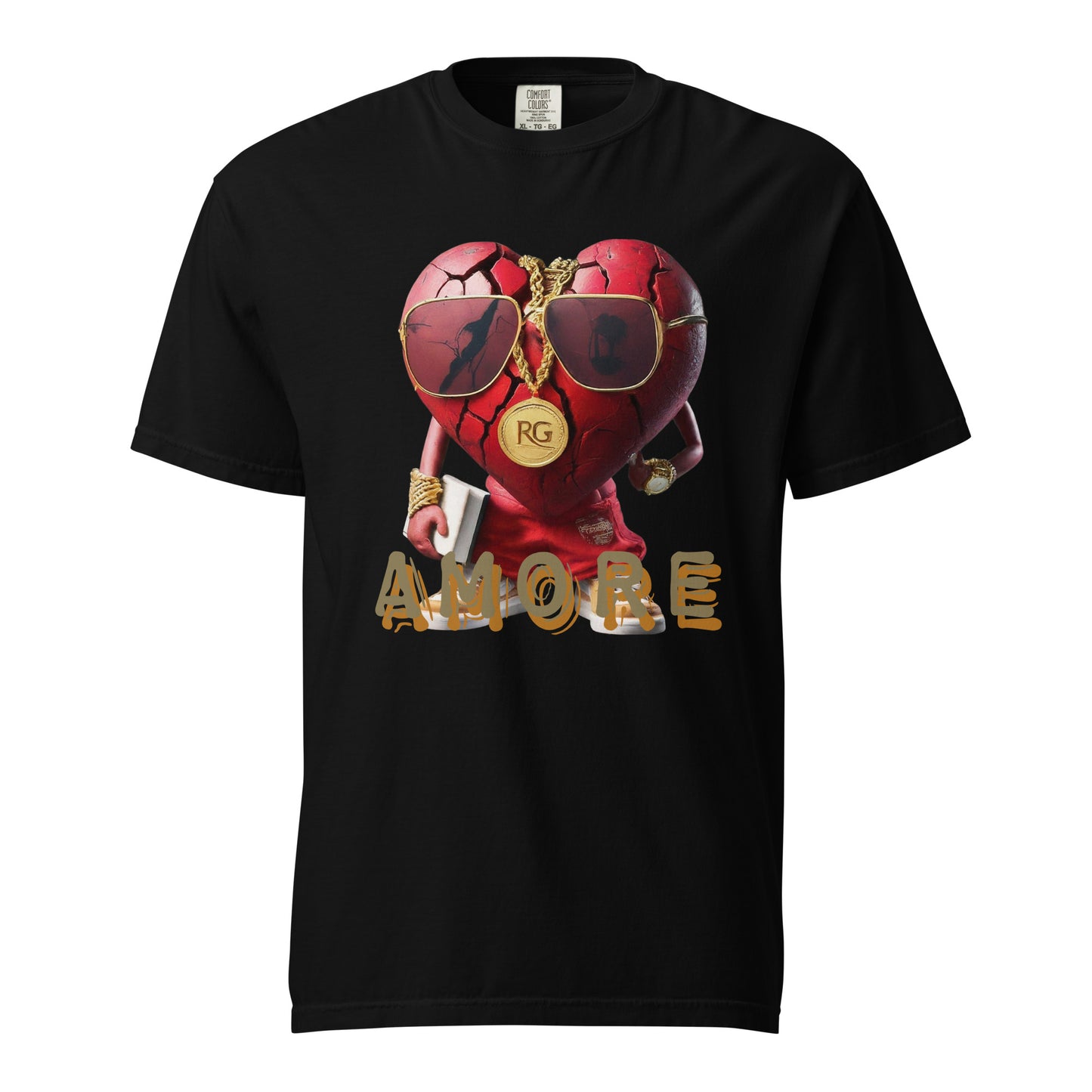 Amore Unisex garment-dyed heavyweight t-shirt