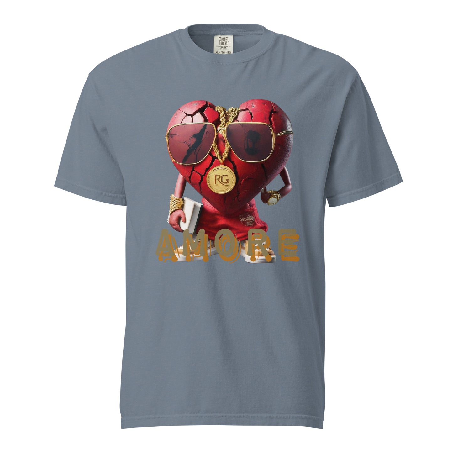 Amore Unisex garment-dyed heavyweight t-shirt
