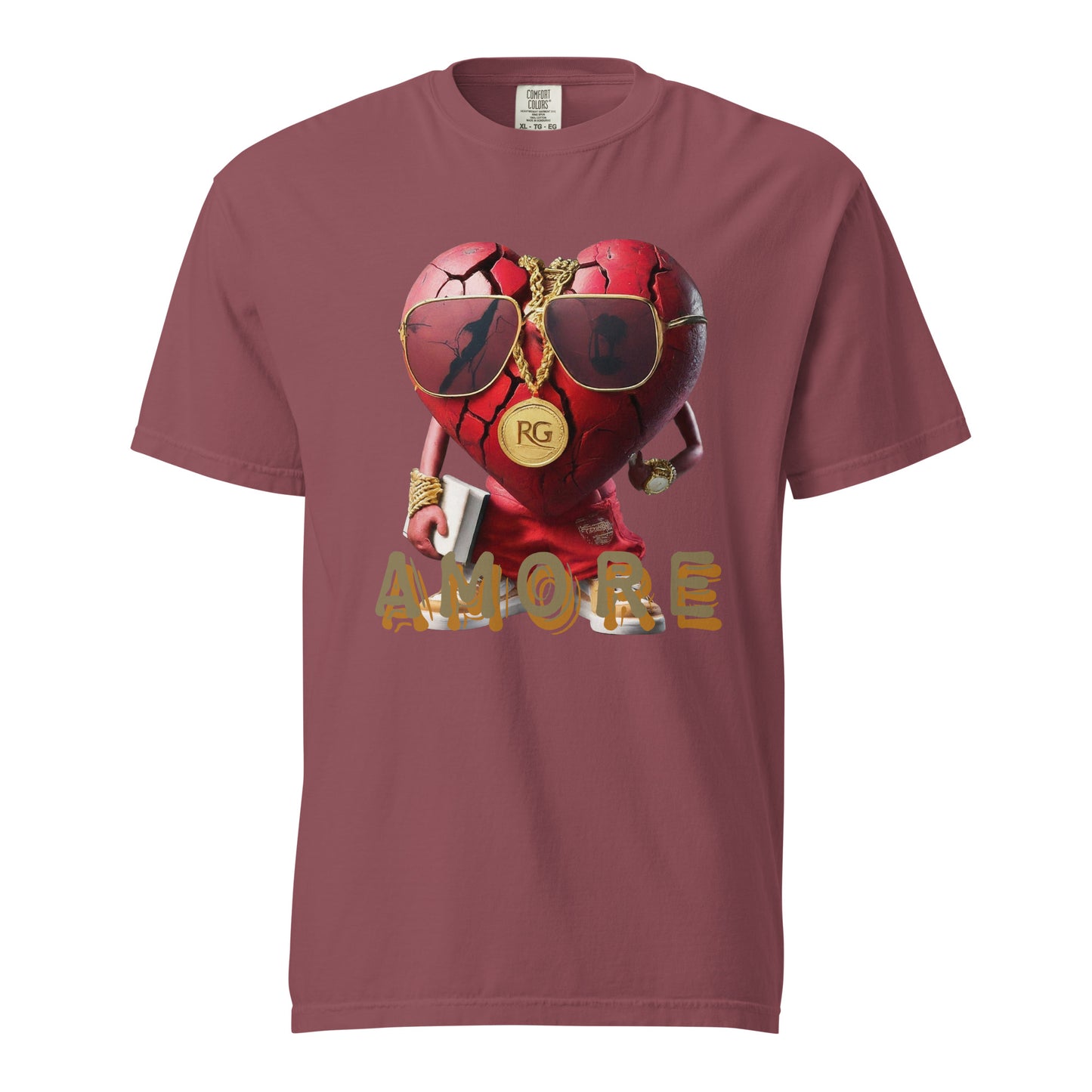 Amore Unisex garment-dyed heavyweight t-shirt
