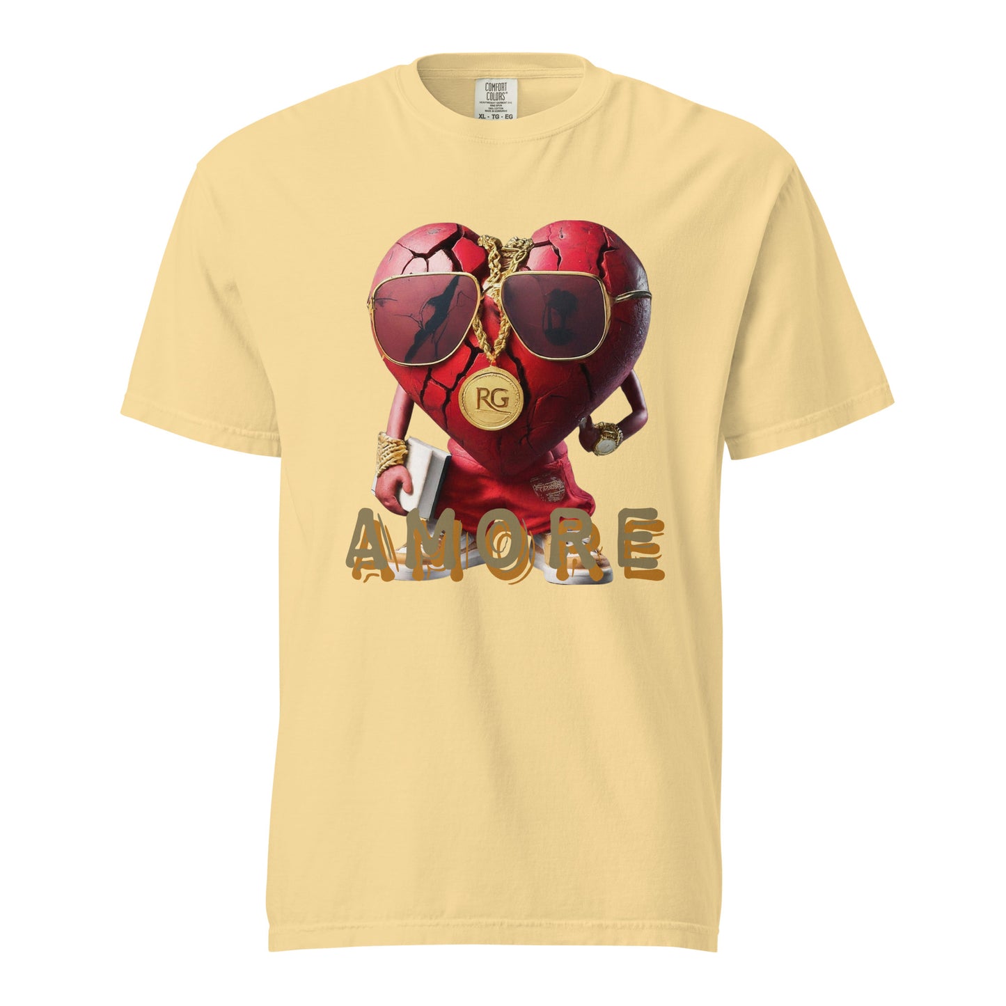 Amore Unisex garment-dyed heavyweight t-shirt
