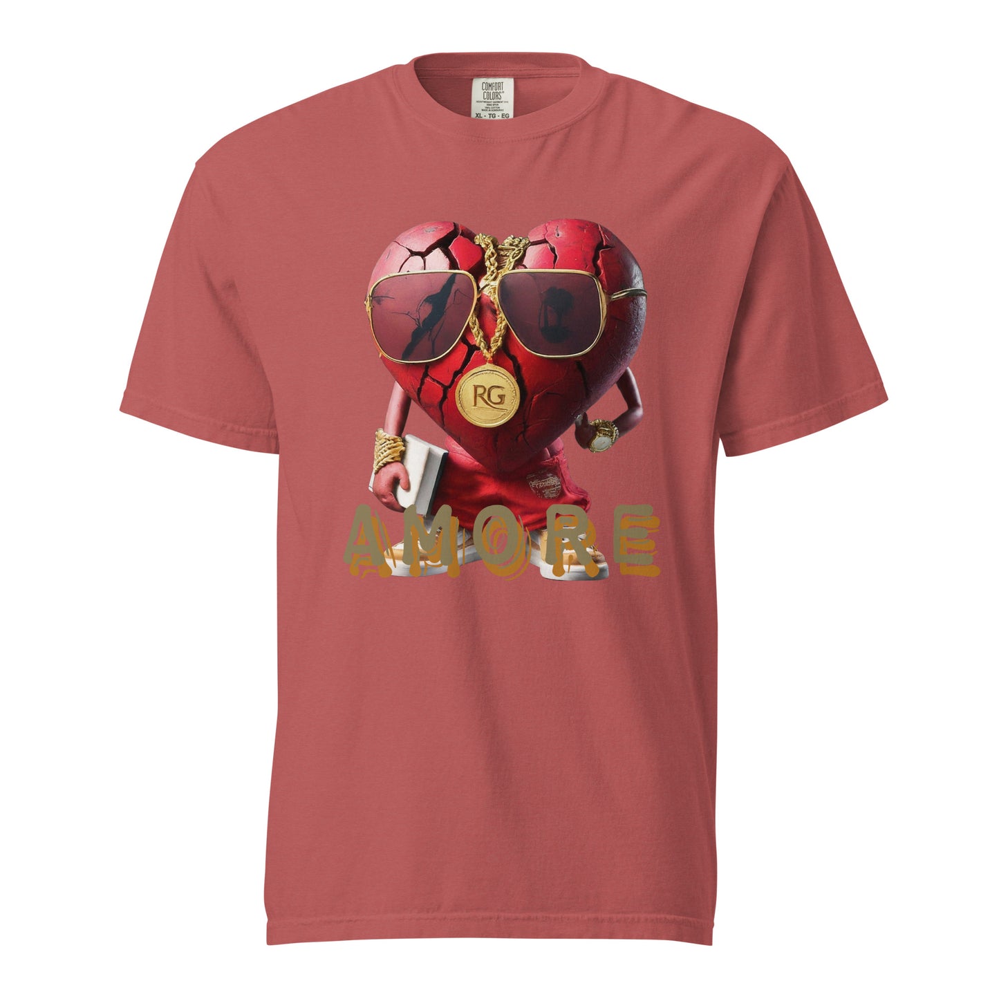 Amore Unisex garment-dyed heavyweight t-shirt