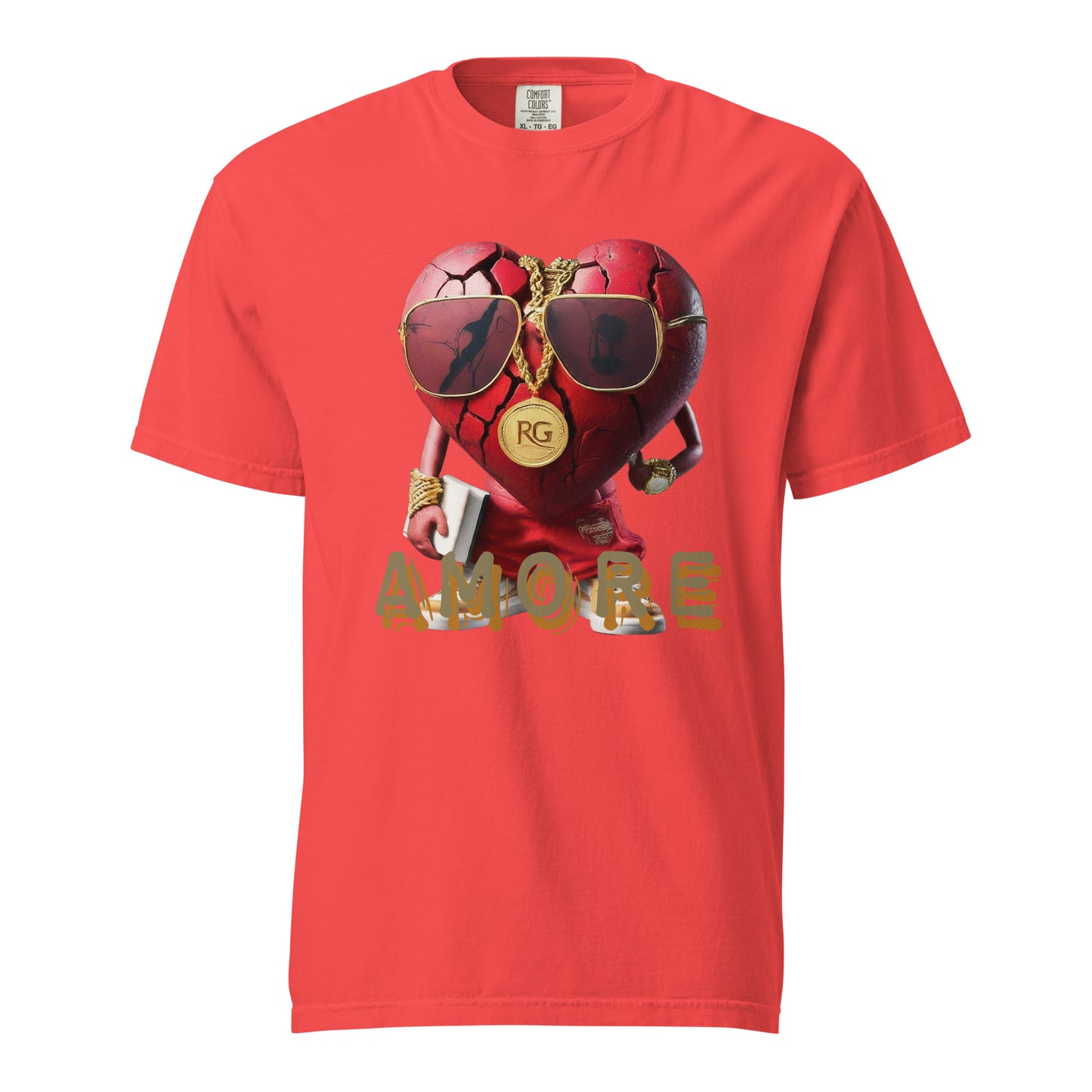 Amore Unisex garment-dyed heavyweight t-shirt