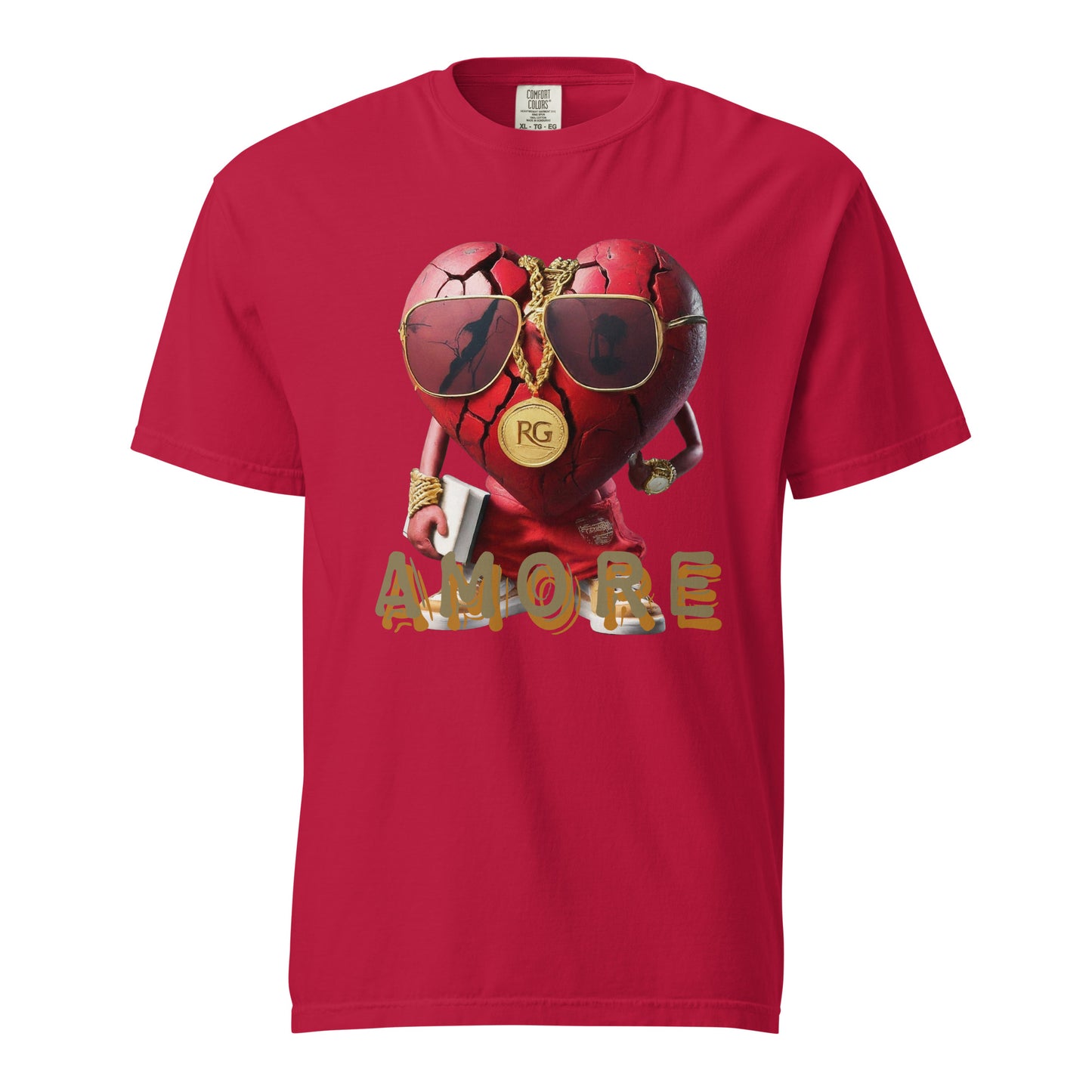 Amore Unisex garment-dyed heavyweight t-shirt