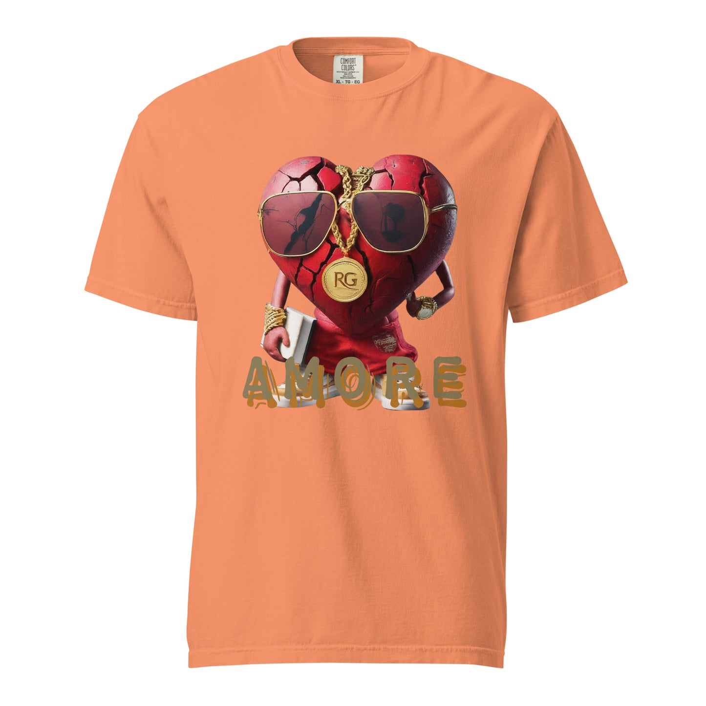 Amore Unisex garment-dyed heavyweight t-shirt