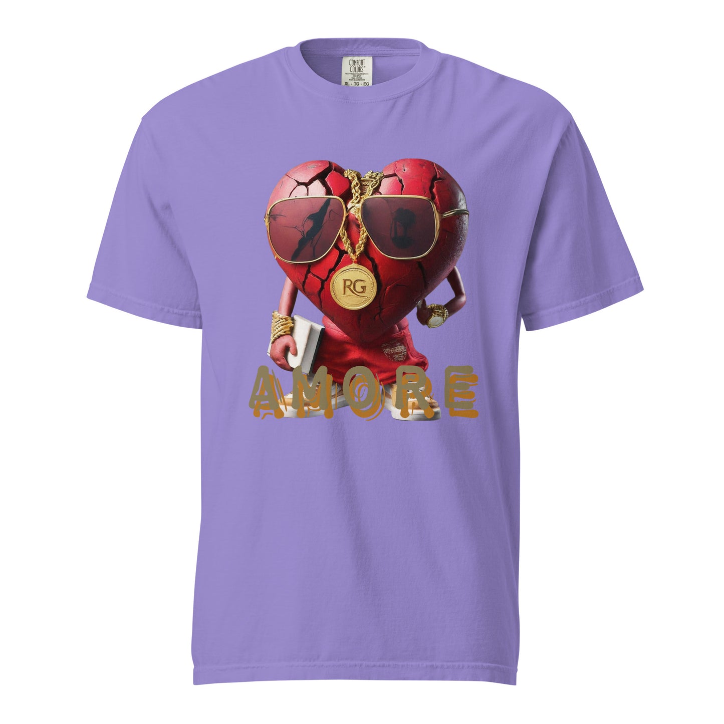 Amore Unisex garment-dyed heavyweight t-shirt
