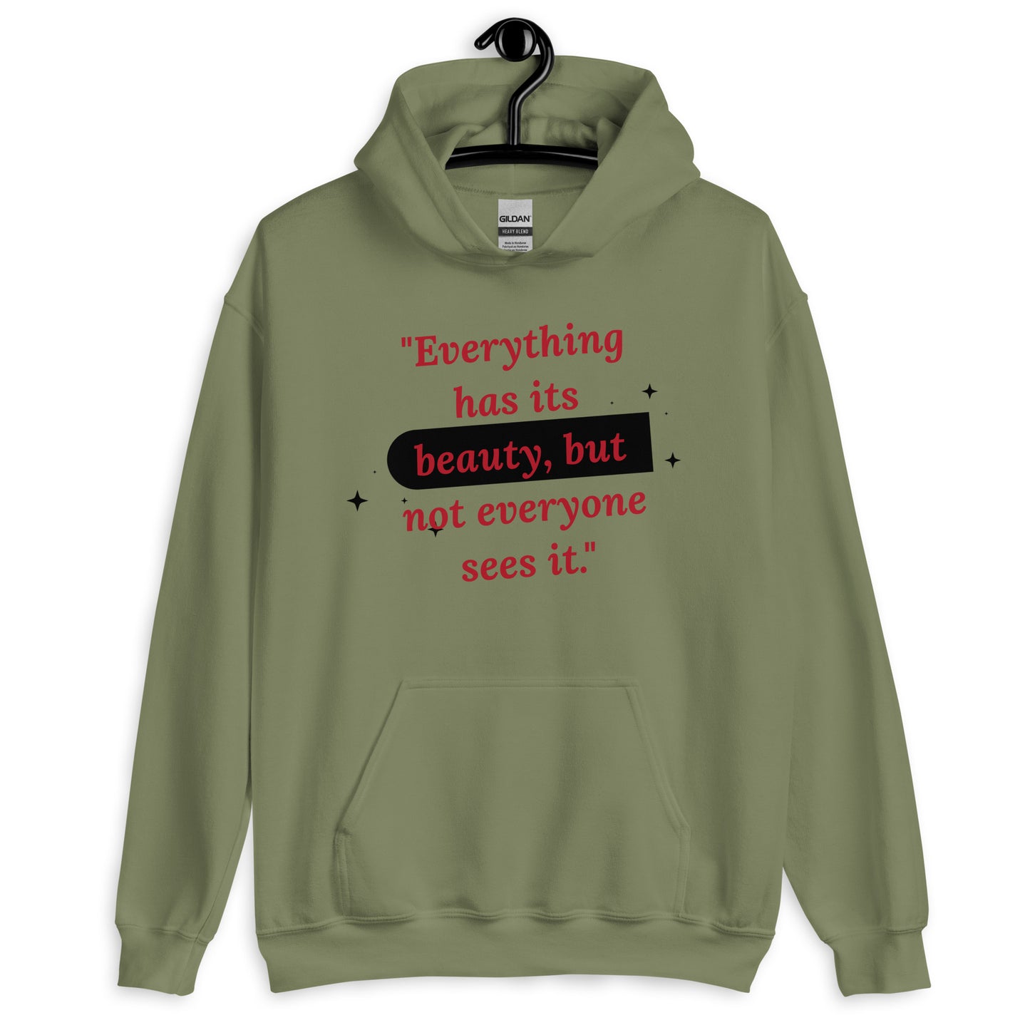 Beauty Quote Unisex Hoodie by Amagiri Young