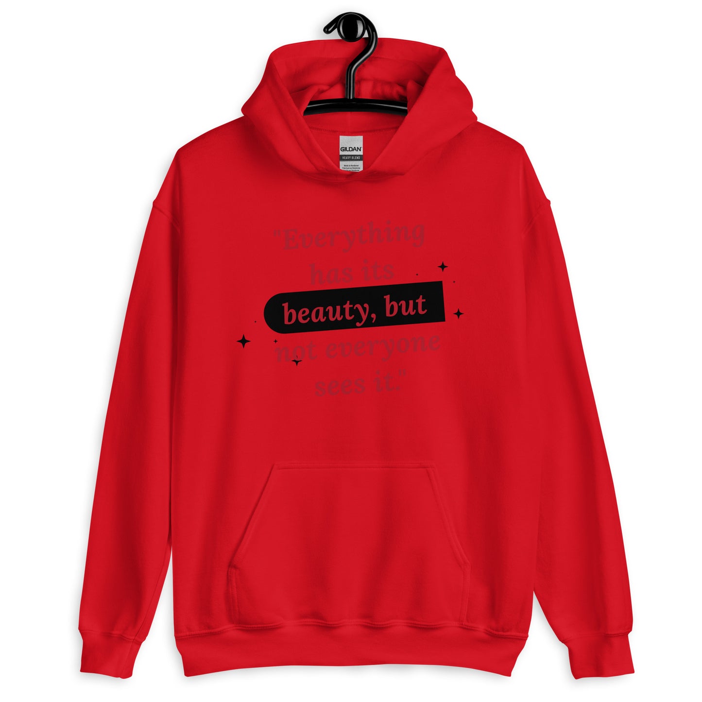 Beauty Quote Unisex Hoodie by Amagiri Young