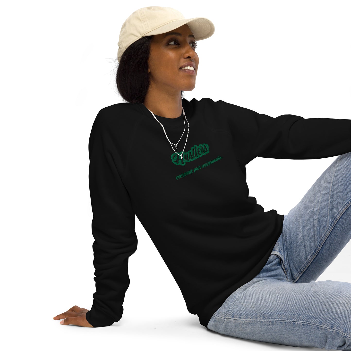 Hustlers Unisex organic sweatshirt by Amagiri Young