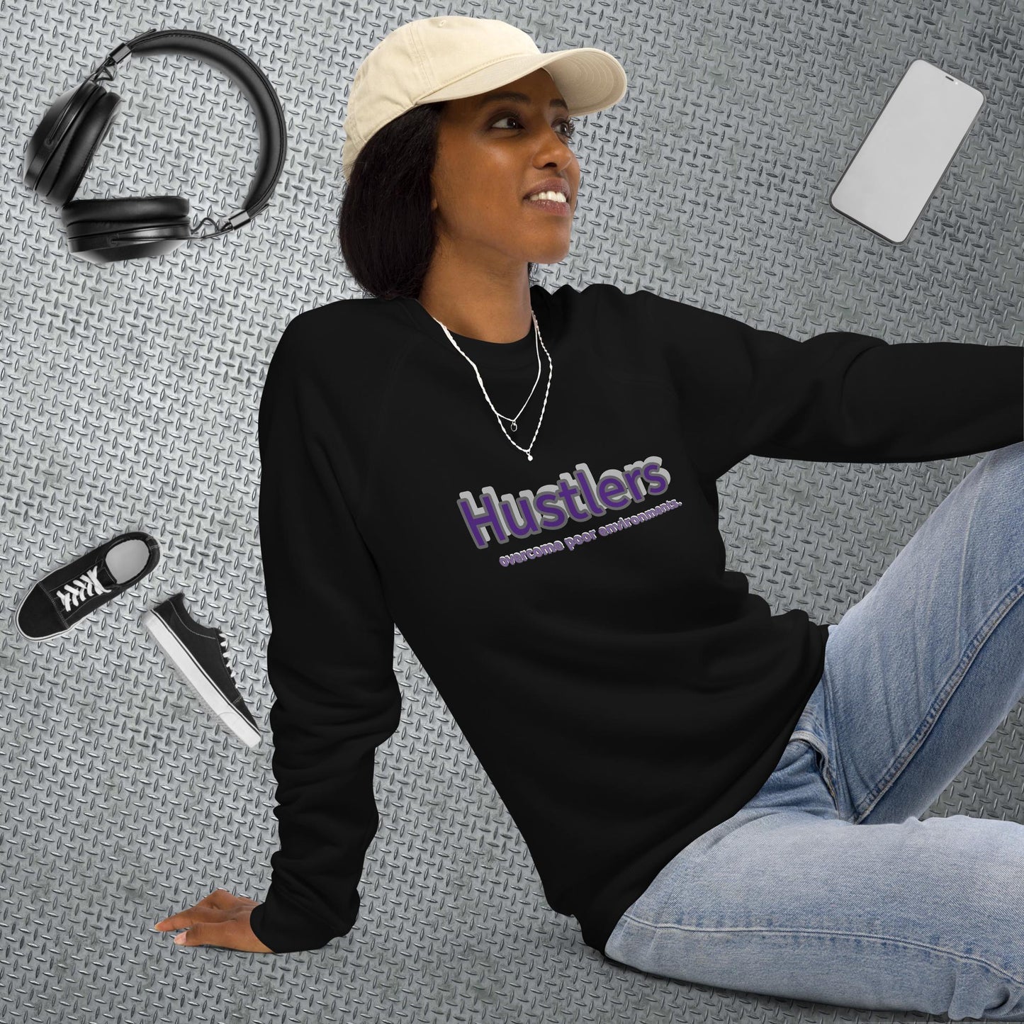 Hustlers purgray Unisex sweatshirt by Amagiri Young