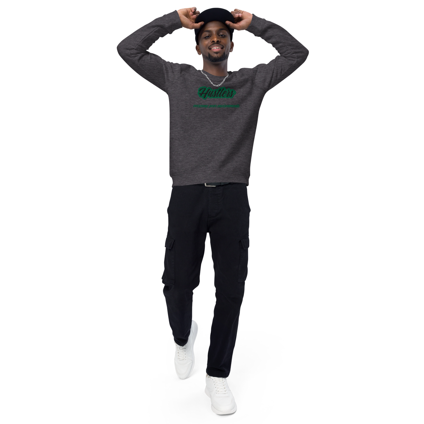 Unisex organic raglan sweatshirt