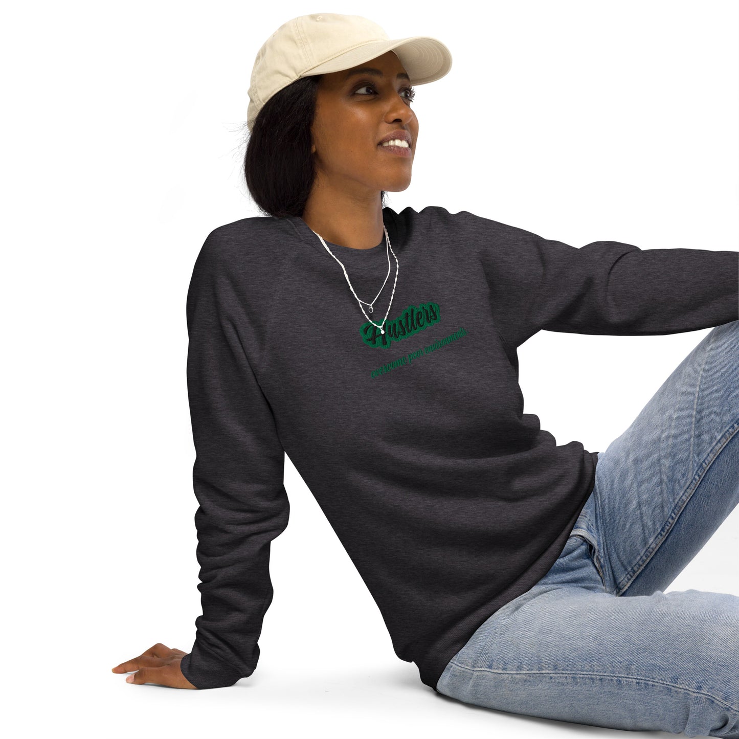Hustlers Unisex organic sweatshirt by Amagiri Young