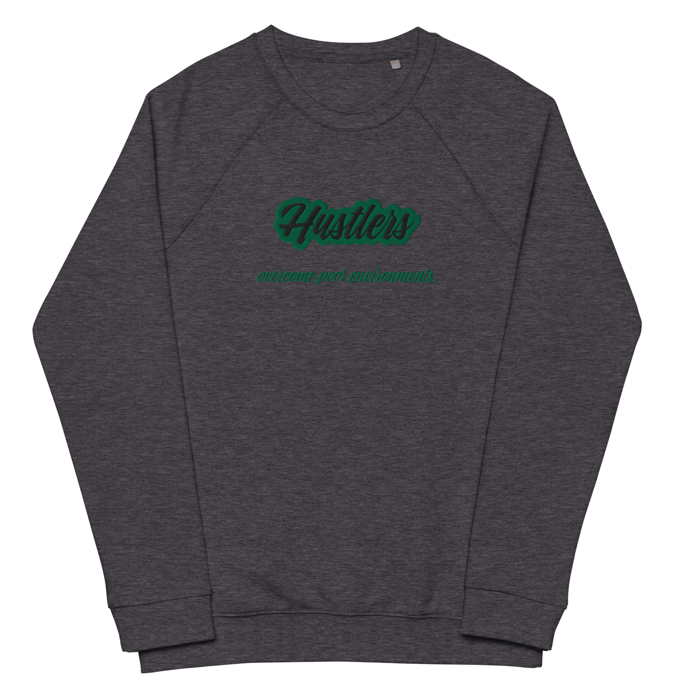 Unisex organic raglan sweatshirt