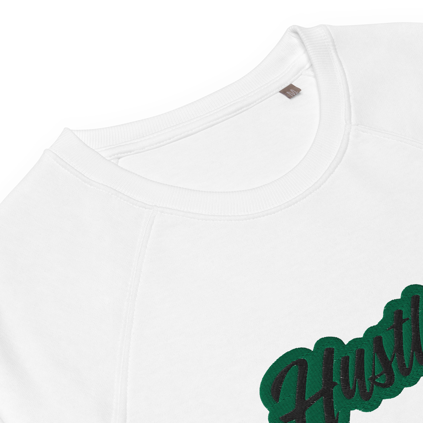 Unisex organic raglan sweatshirt