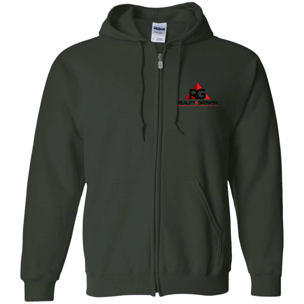 RG Zip Up Hooded Sweatshirt