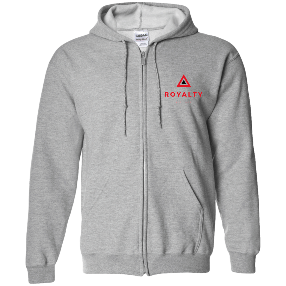 Royalty Zip Up Hooded Sweatshirt