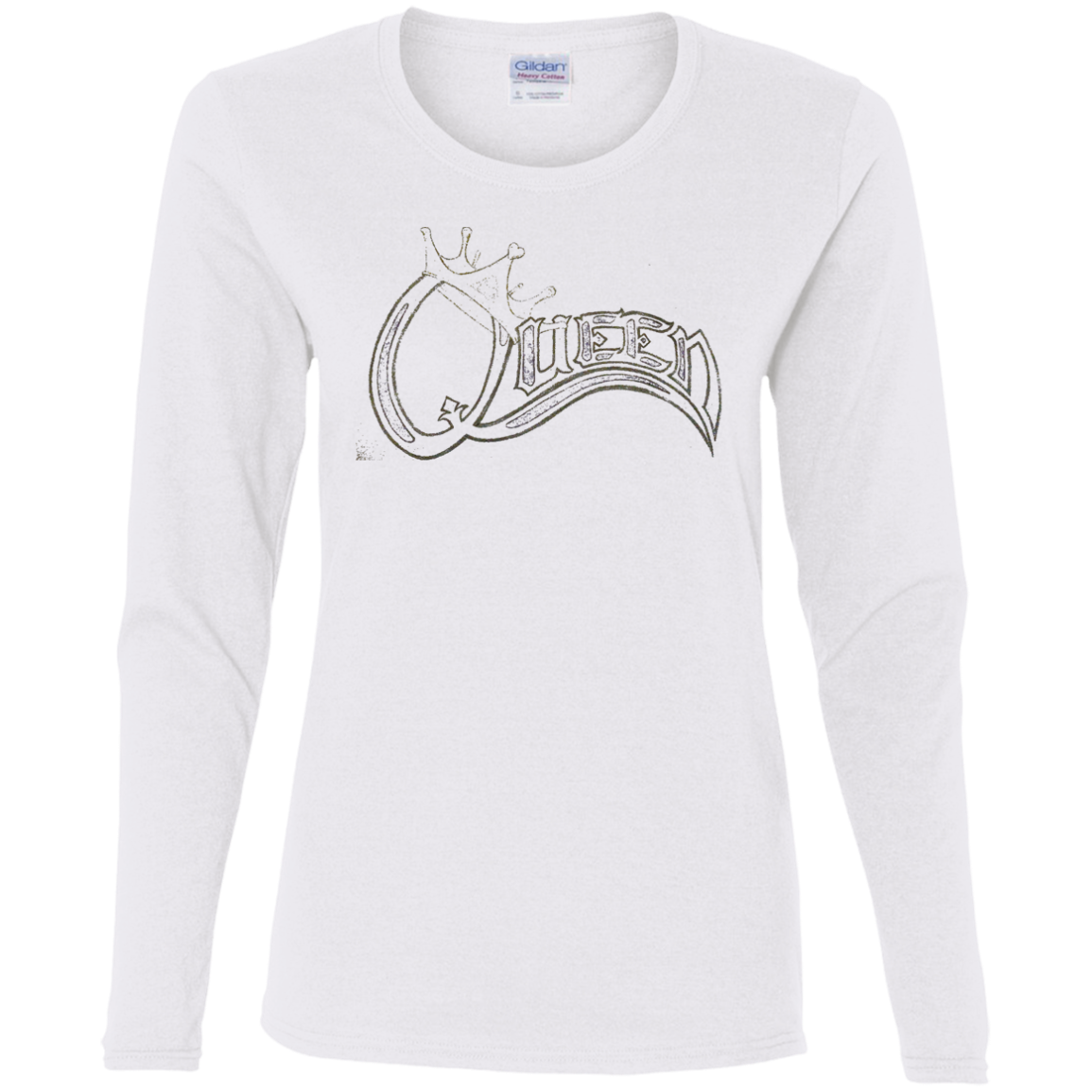 Queen Ladies' Cotton LS T-Shirt