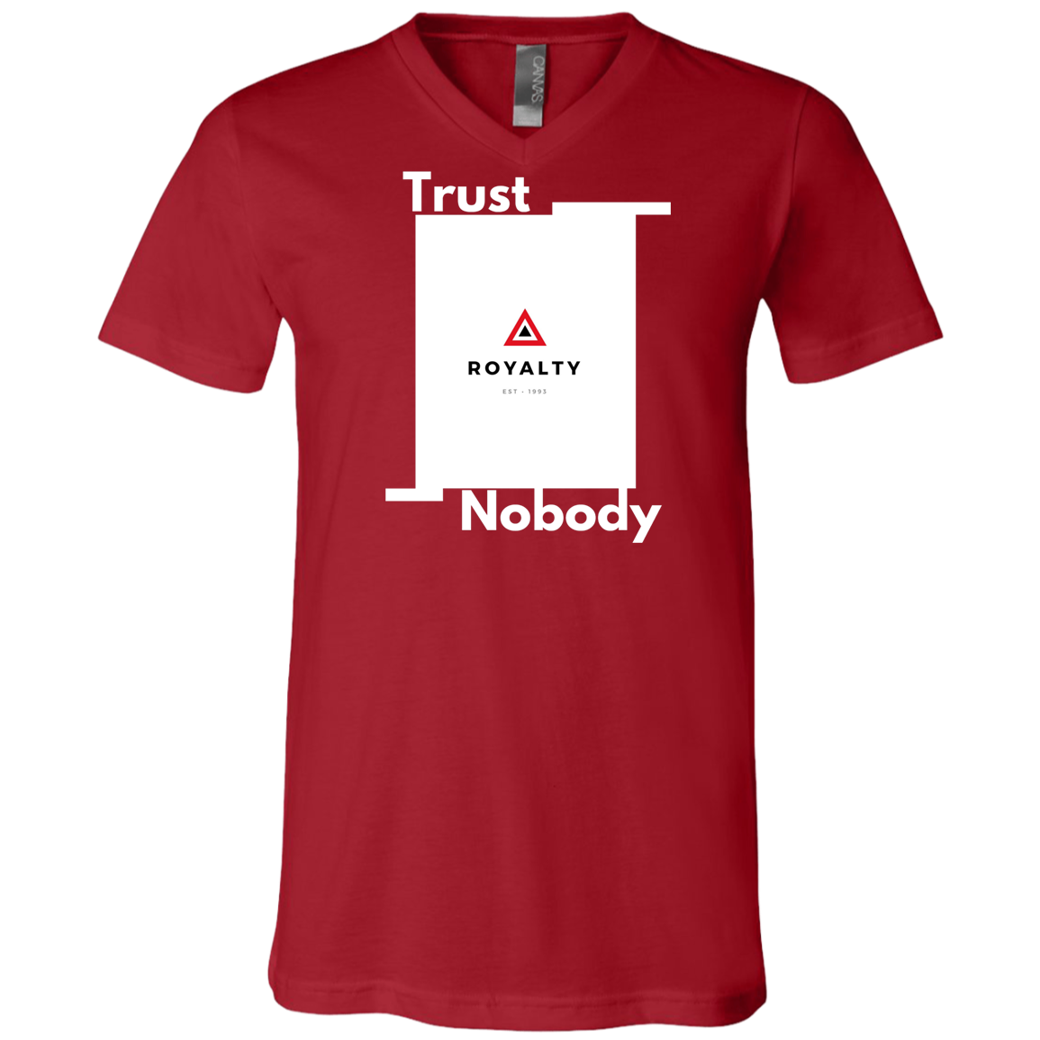 Trust Nobody SS V-Neck T-Shirt
