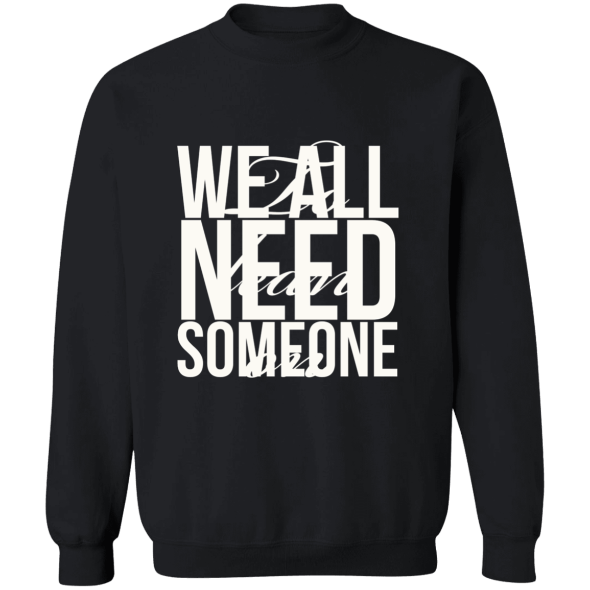 Lean On by Amagiri Young Crewneck Sweatshirt 8 oz (Closeout)