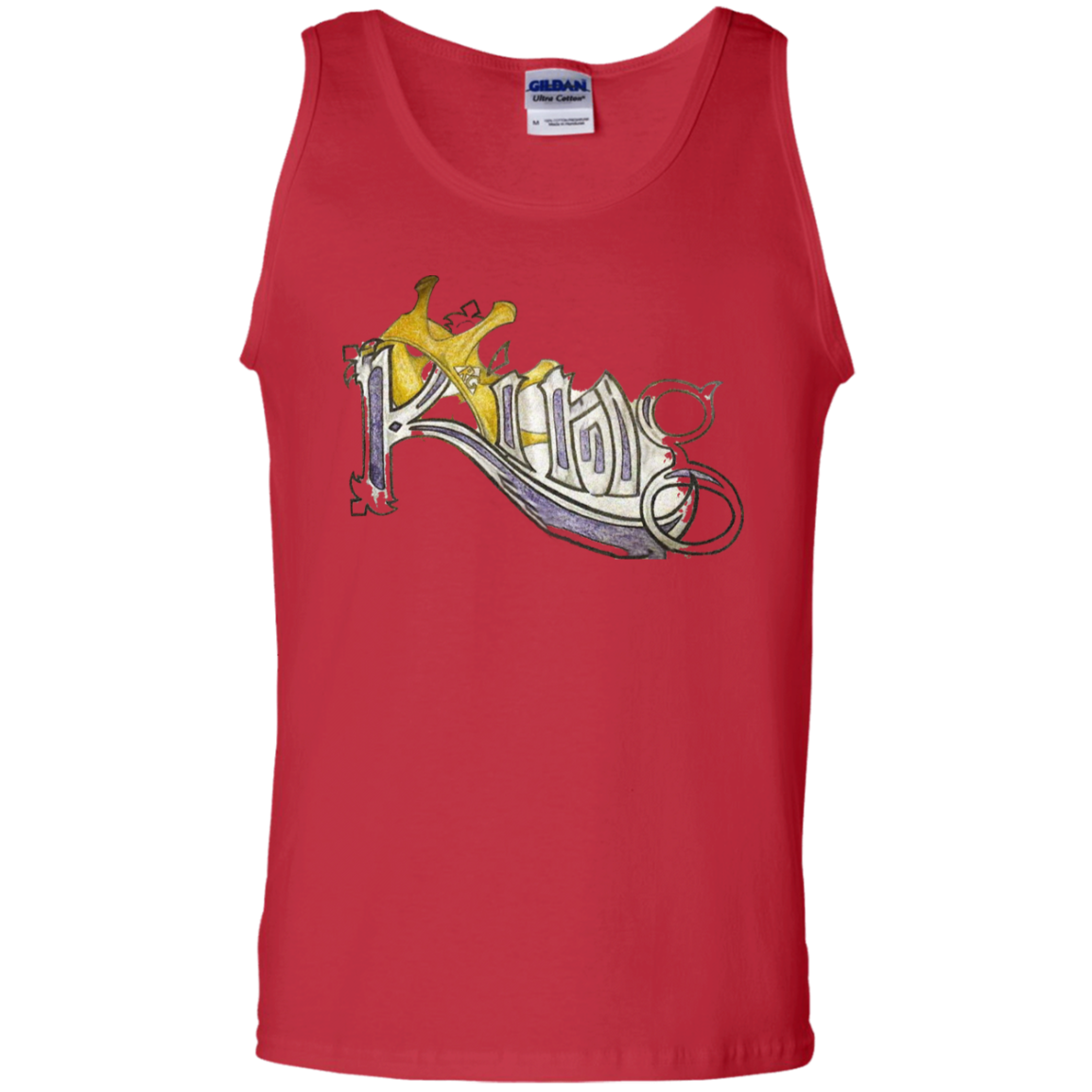 King 100% Cotton Tank Top by Amagiri Young