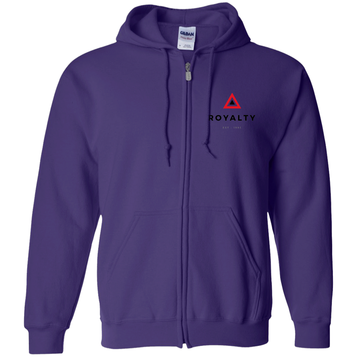 Royalty Zip Up Hooded Sweatshirt