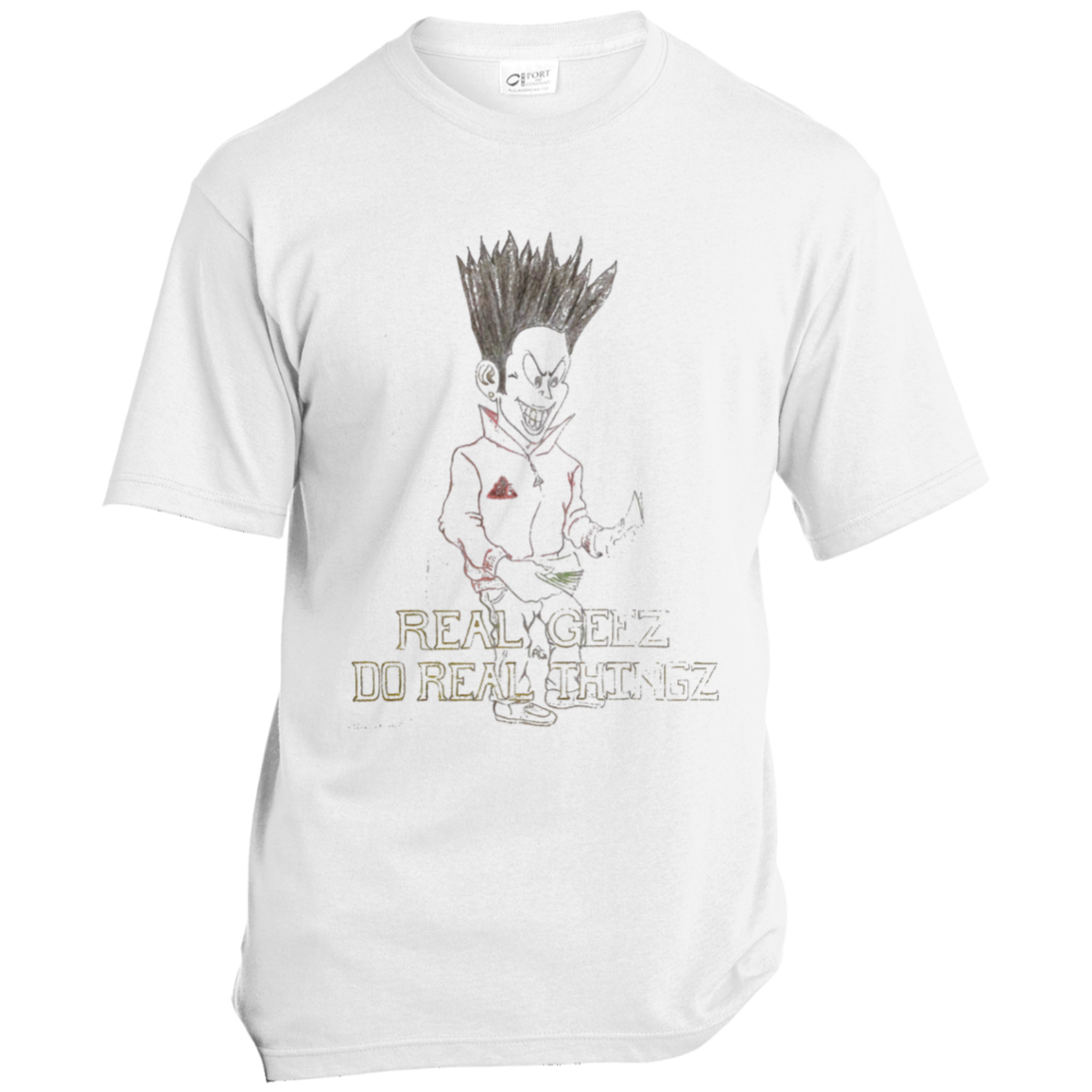 Real Geez Cartoon T-Shirt