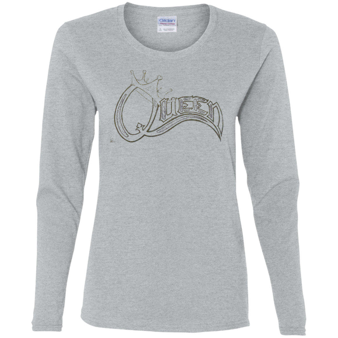 Queen Ladies' Cotton LS T-Shirt