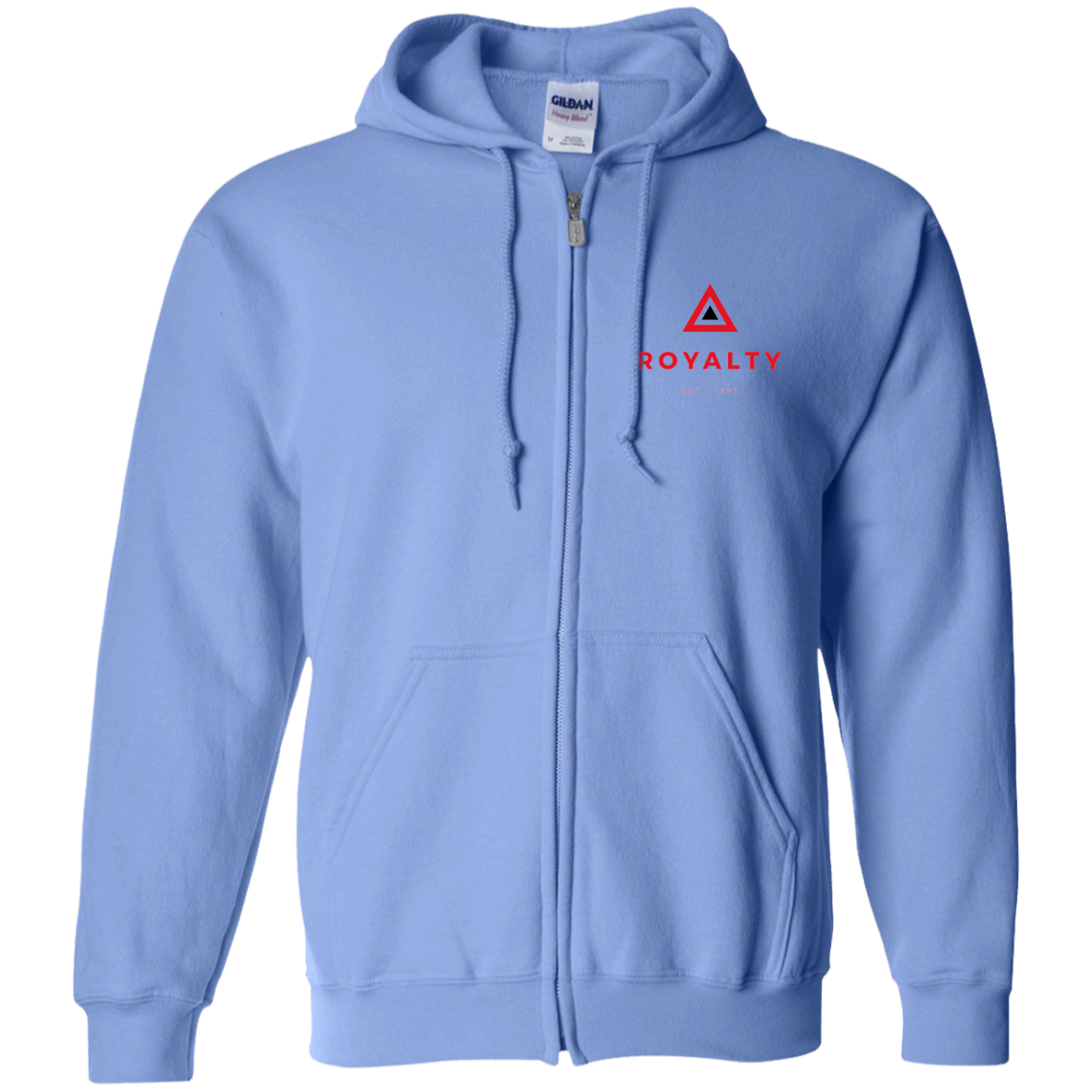 Royalty Zip Up Hooded Sweatshirt