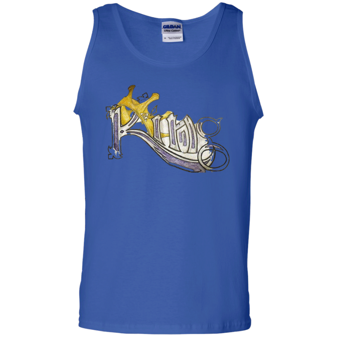 King 100% Cotton Tank Top by Amagiri Young