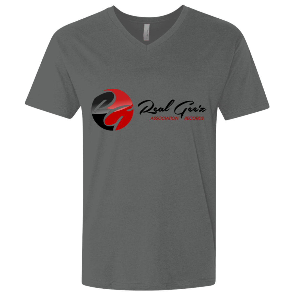 Real Geez Men's Premium Fitted SS V-Neck