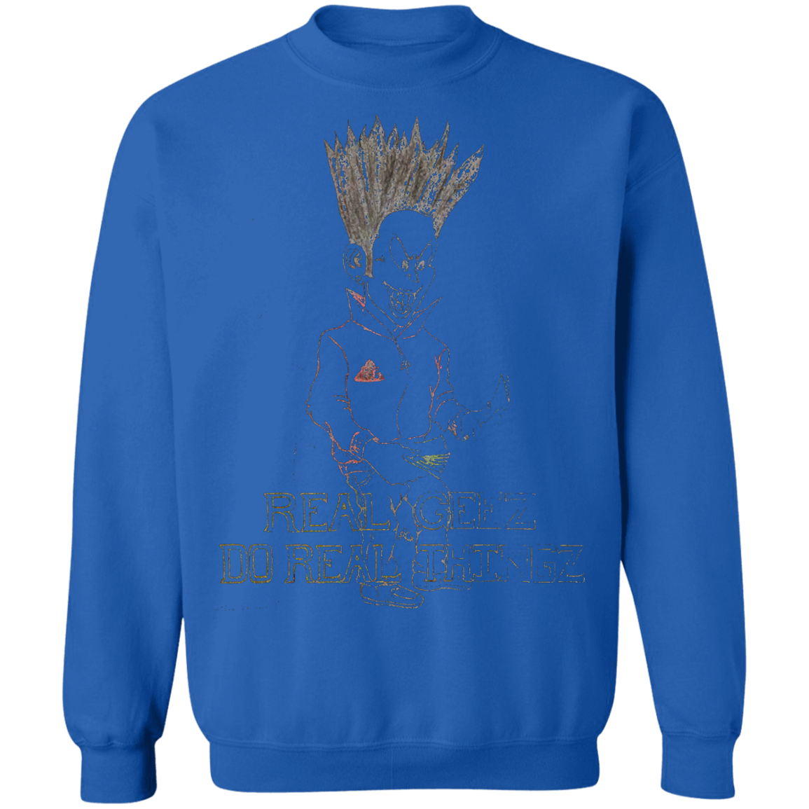 Real Geez cartoon Pullover Sweatshirt 8 oz.
