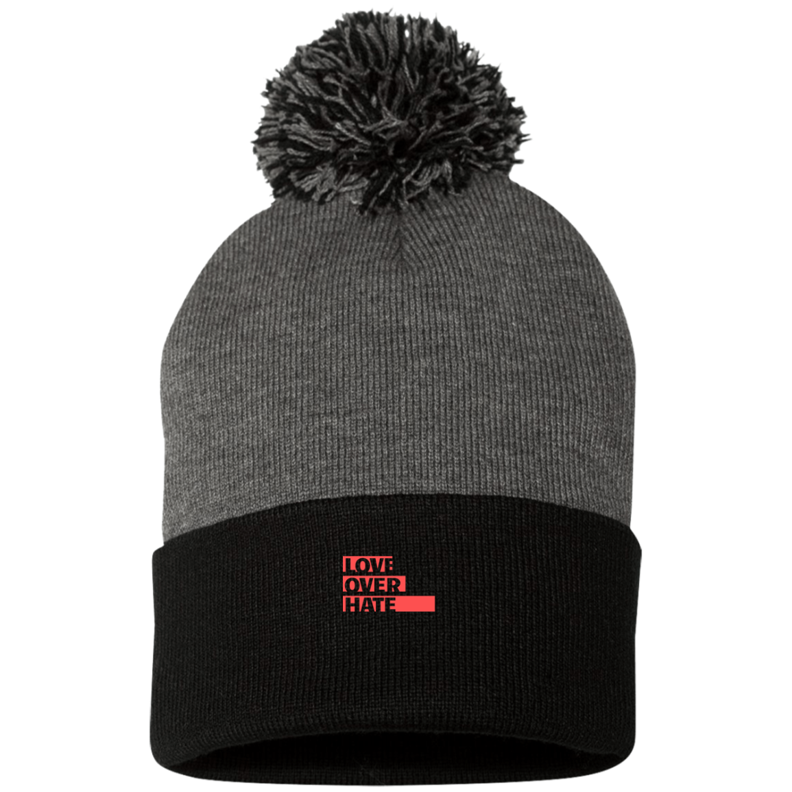Love Over Hate Knit Cap