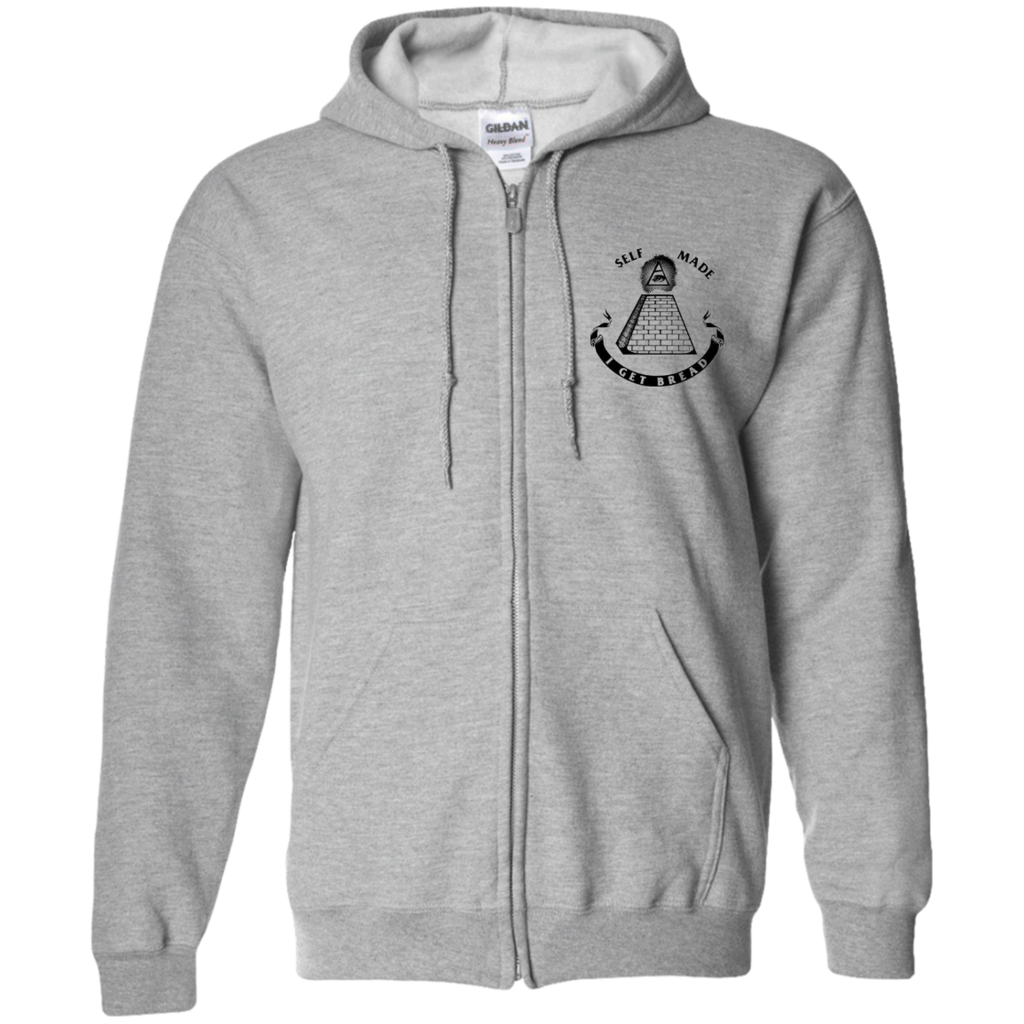 I Get Bread Zip Up Hooded Sweatshirt