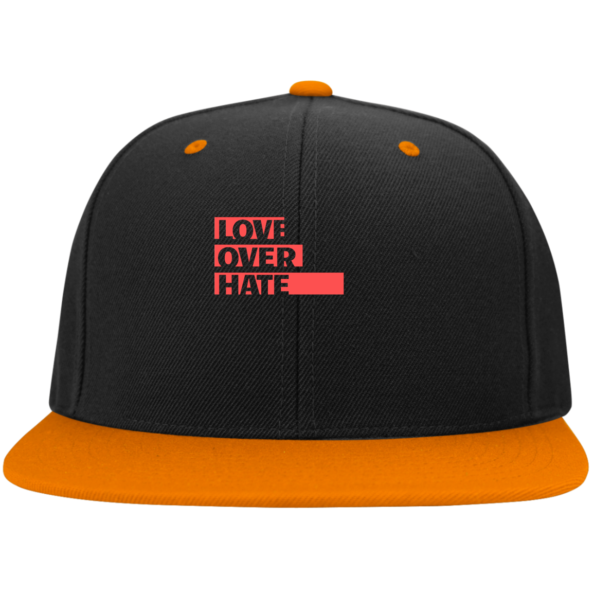 Love Over Hate Snapback Hat