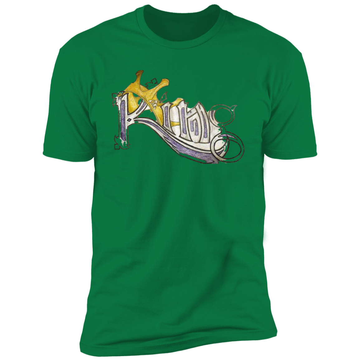 King Premium Short Sleeve T-Shirt by Amagiri Young