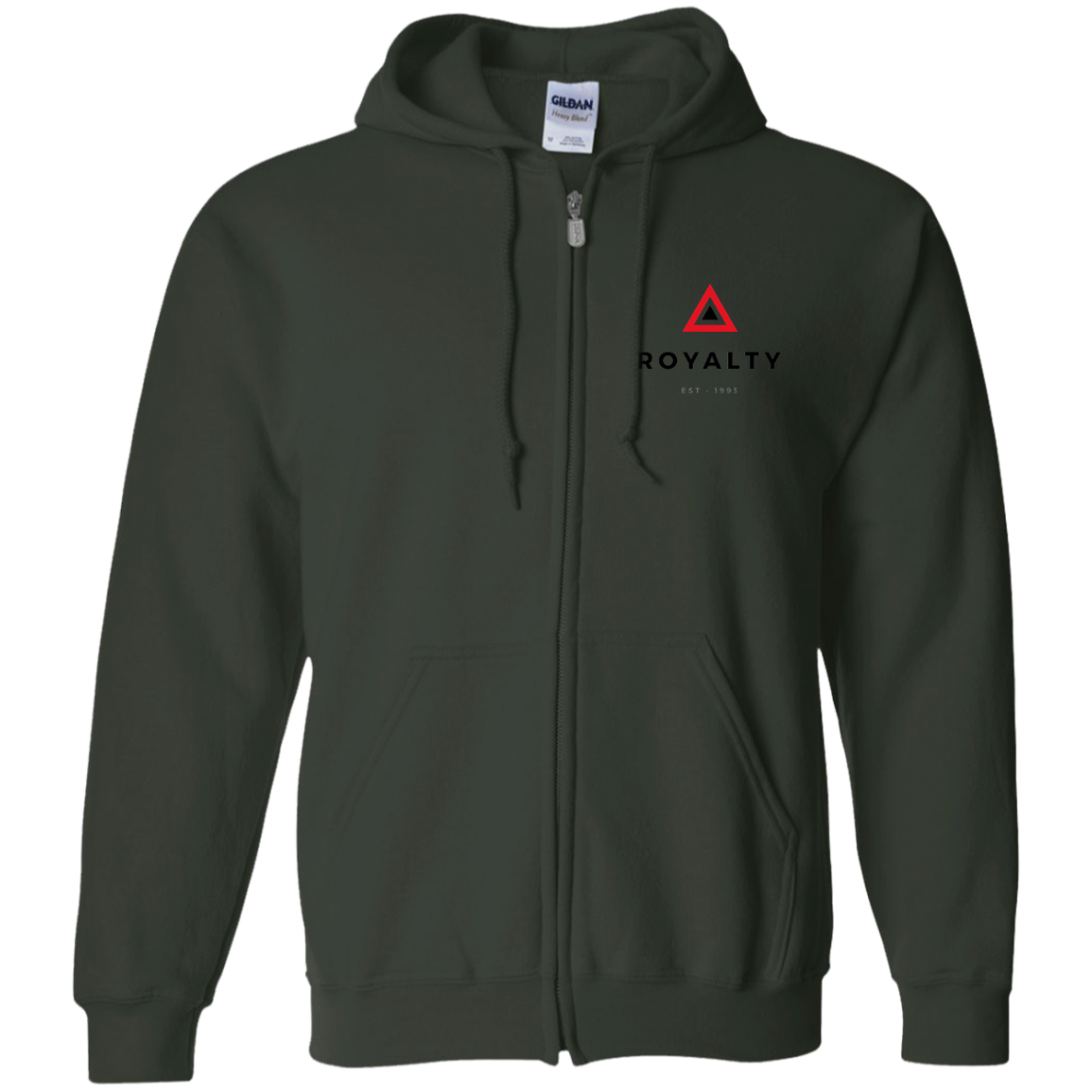 Royalty Zip Up Hooded Sweatshirt