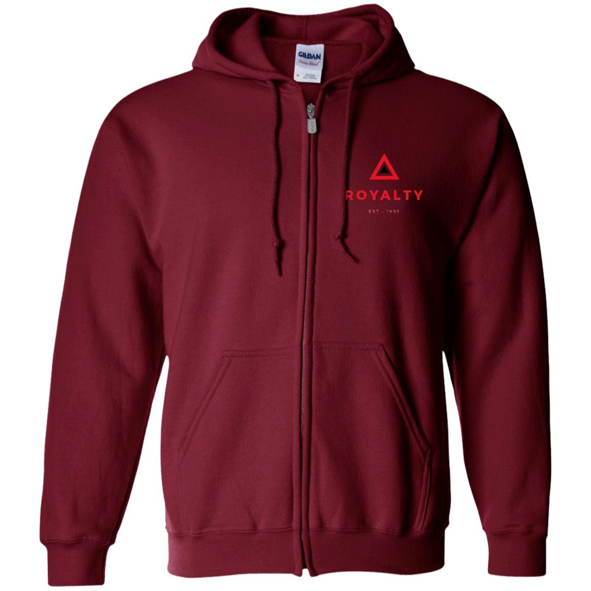 Royalty Zip Up Hooded Sweatshirt