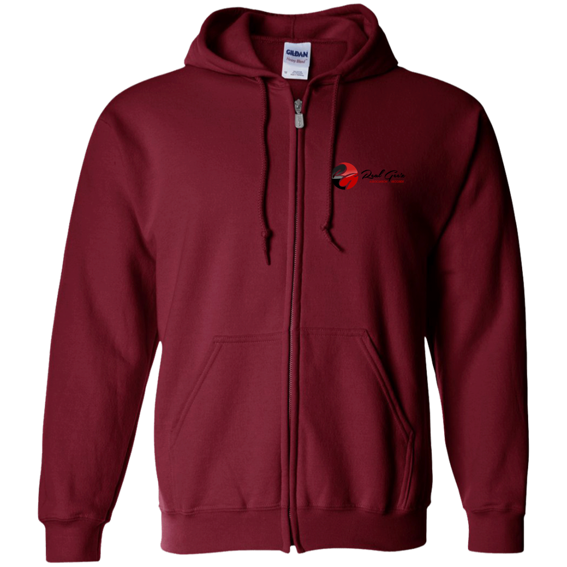 Real Geez Zip Up Hooded Sweatshirt