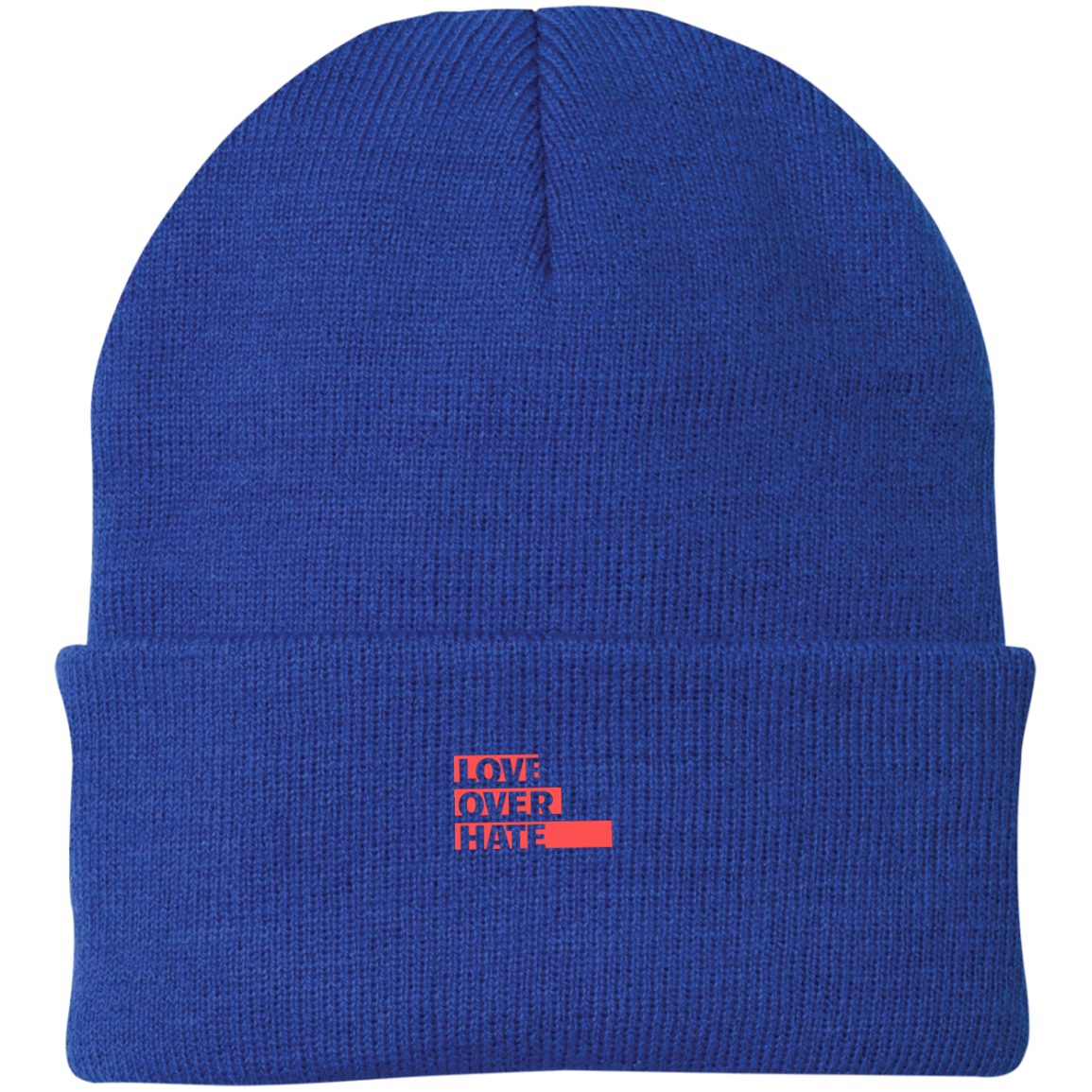 Love Over Hate Knit Cap