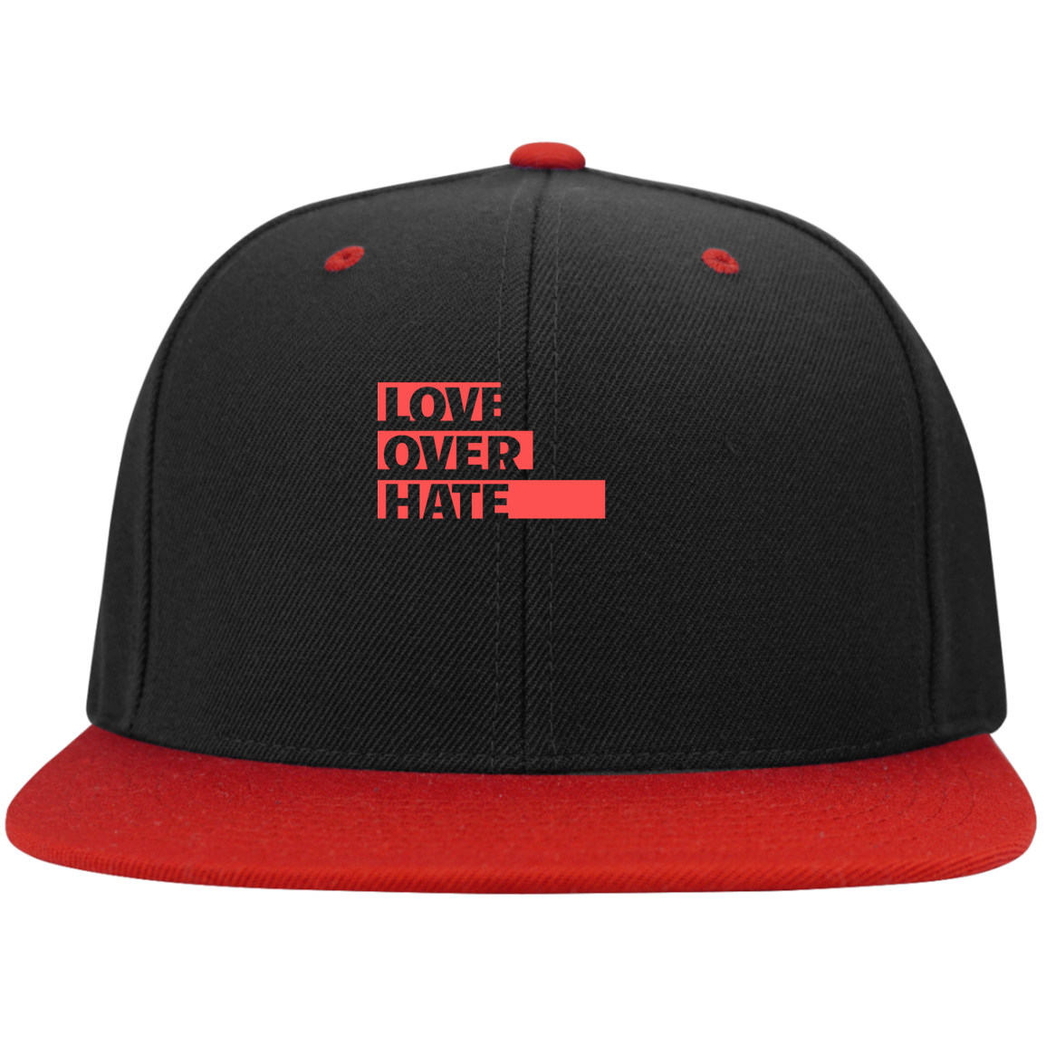 Love Over Hate Snapback Hat