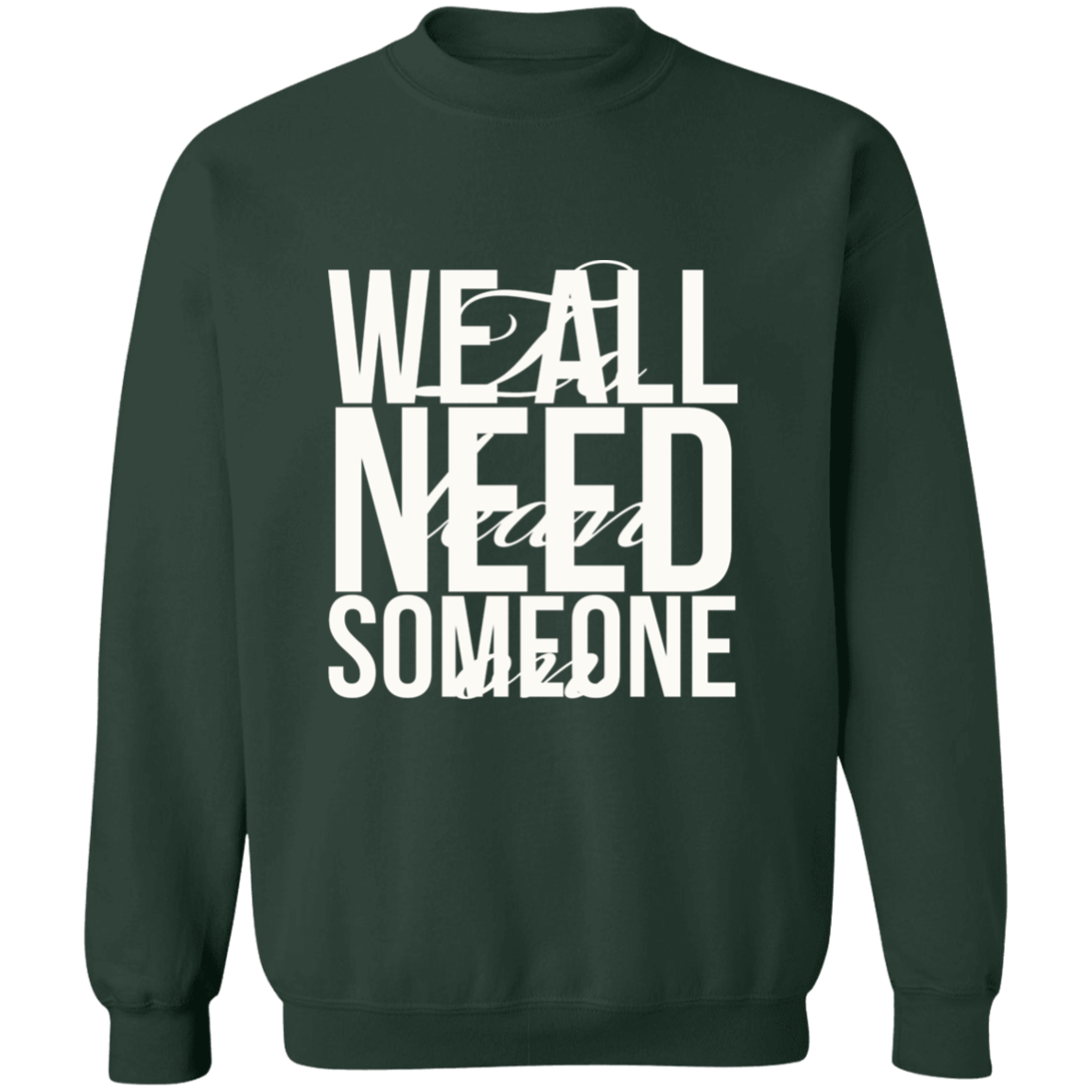 Lean On by Amagiri Young Crewneck Sweatshirt 8 oz (Closeout)
