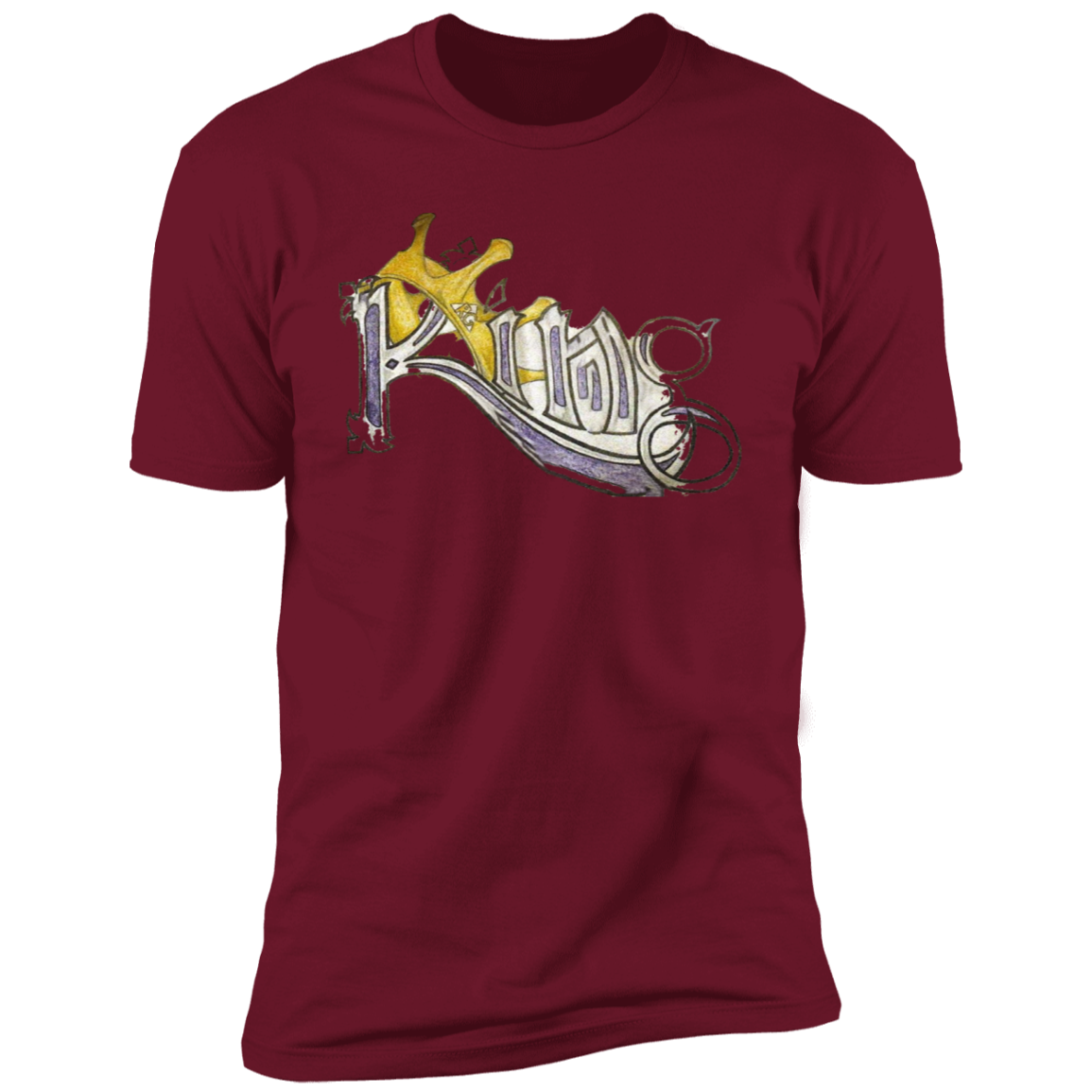 King Premium Short Sleeve T-Shirt by Amagiri Young