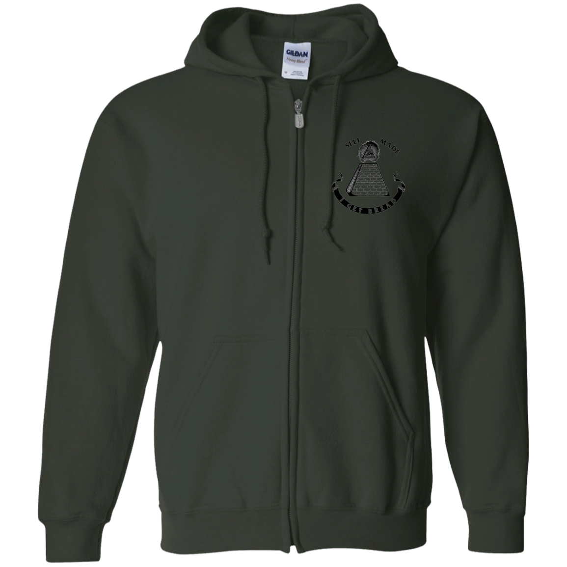 I Get Bread Zip Up Hooded Sweatshirt
