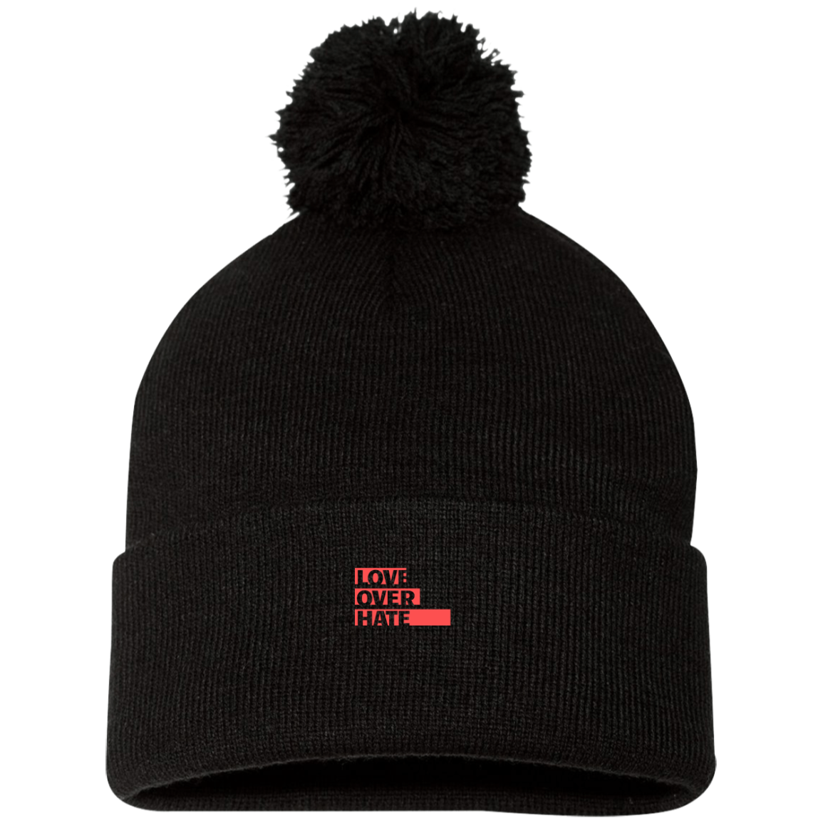 Love Over Hate Knit Cap