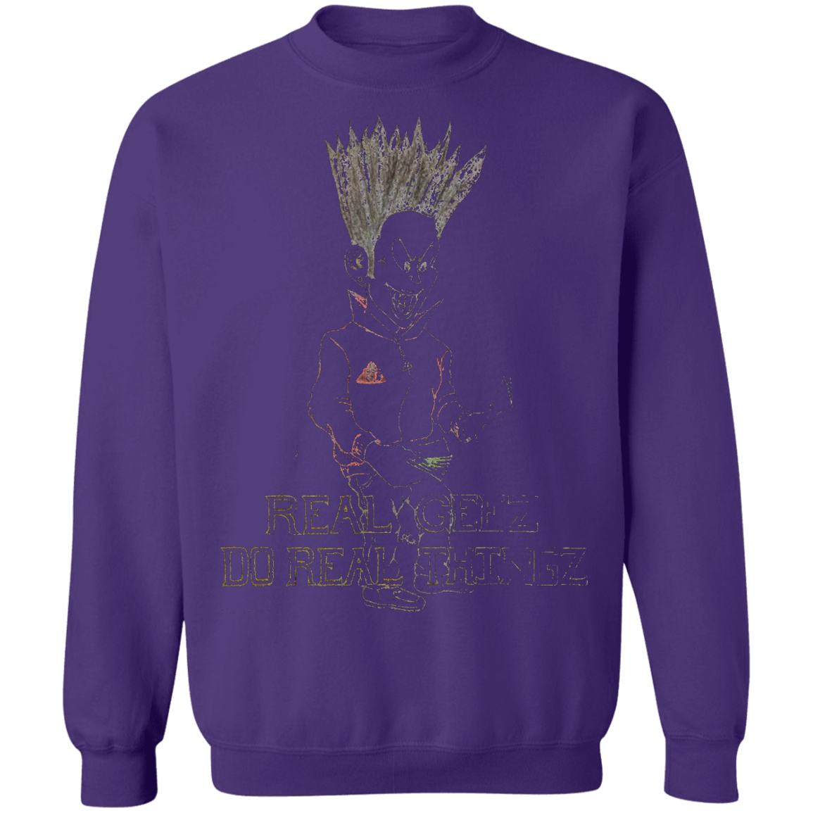 Real Geez cartoon Pullover Sweatshirt 8 oz.