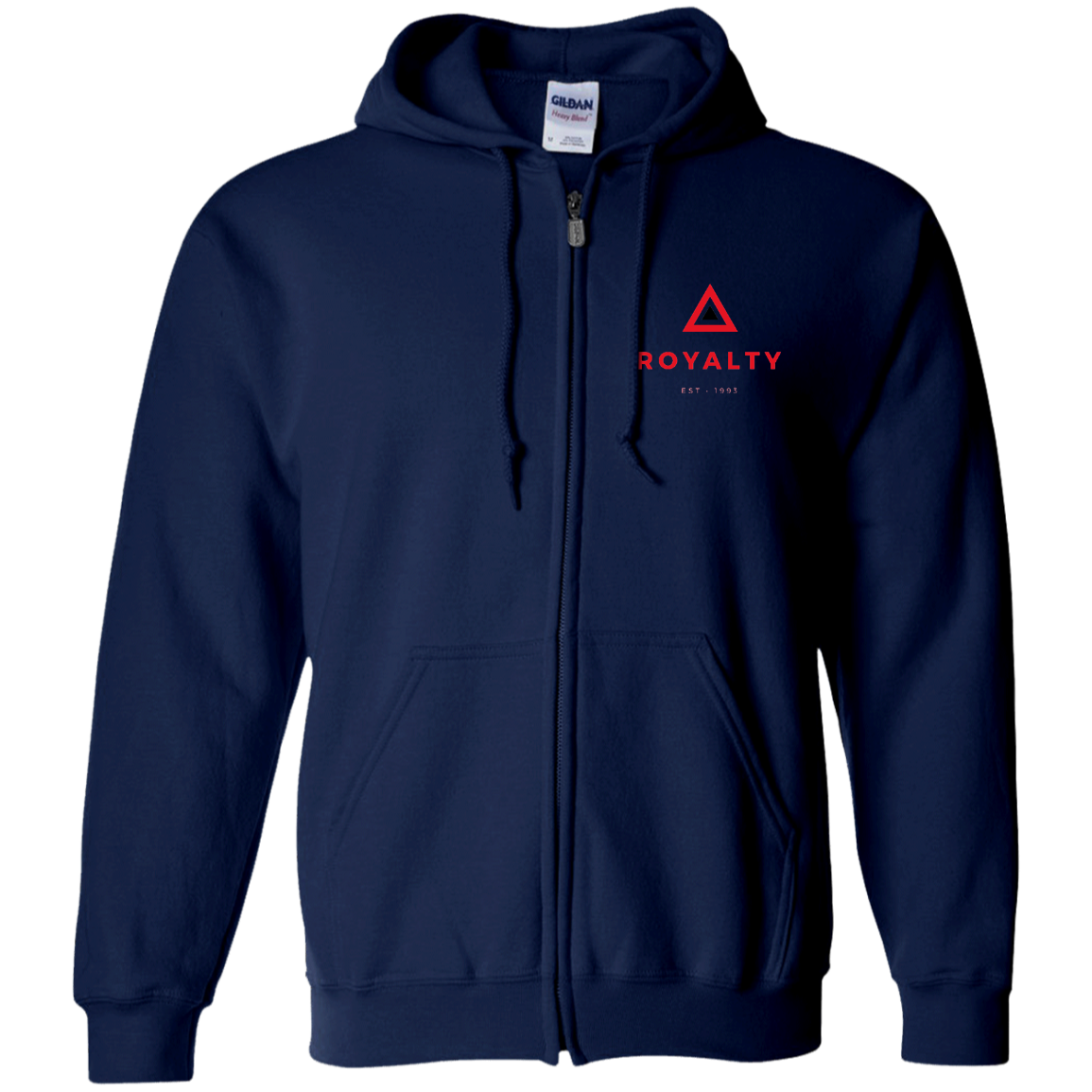 Royalty Zip Up Hooded Sweatshirt