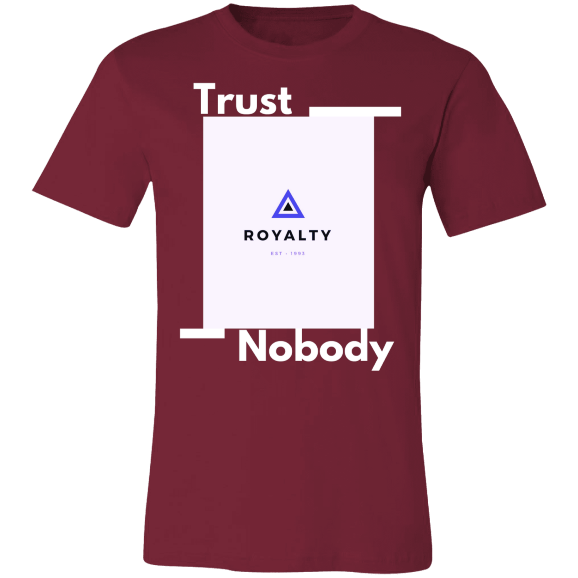 Retro Trust Nobody Short-Sleeve T-Shirt by Amagiri Young